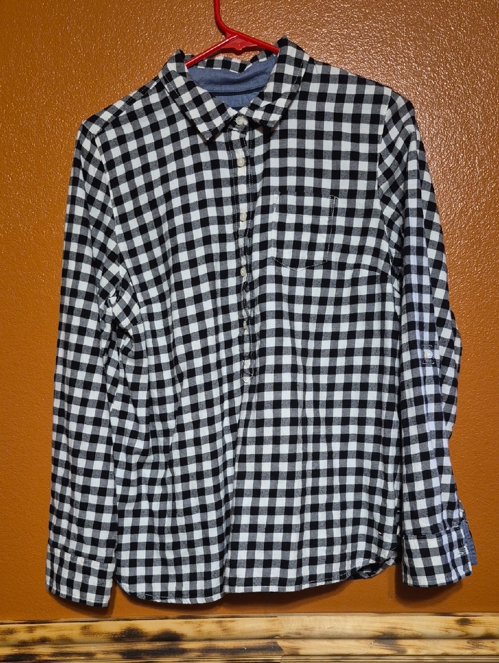 Tommy Hilfiger Black & White Check Button-Down Shirt